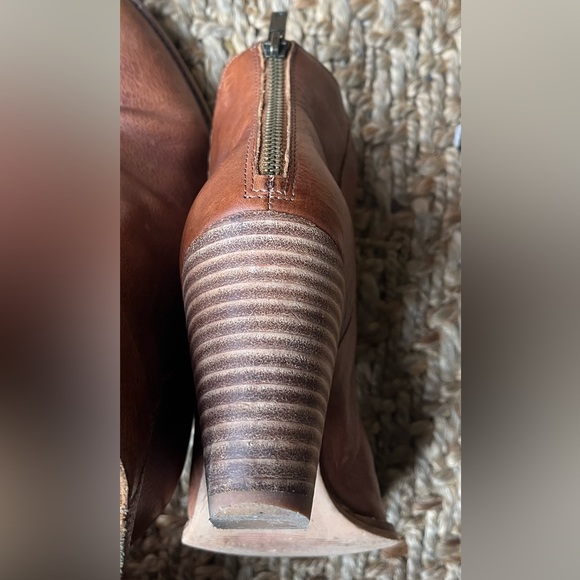 Lucky Brand Tan Leather Adalan Ankle Booties - Picture 5 of 11